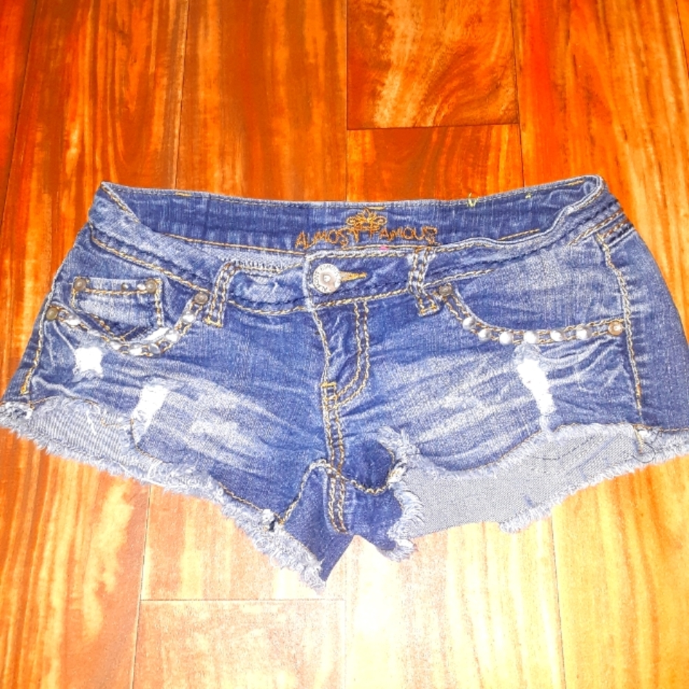 Jean shorts  size 3.  Almost Famous brand